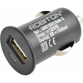 Адаптер/блок питания автомобильный ROBITON USB1000/Auto S Адаптер/блок питания автомобильный ROBITON USB1000/Auto S