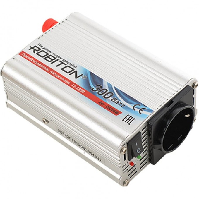 Инвертор 12V-220V ROBITON CN300W 15836