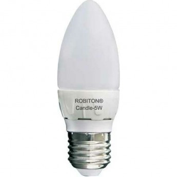 Лампа светодиодная ROBITON LED Candle-5W-4200K-E27