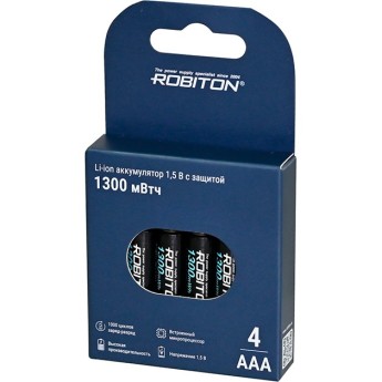 ROBITON 10440-736/box (AAA) 1300мВтч, 736мАч 1,5В с защитой BL4